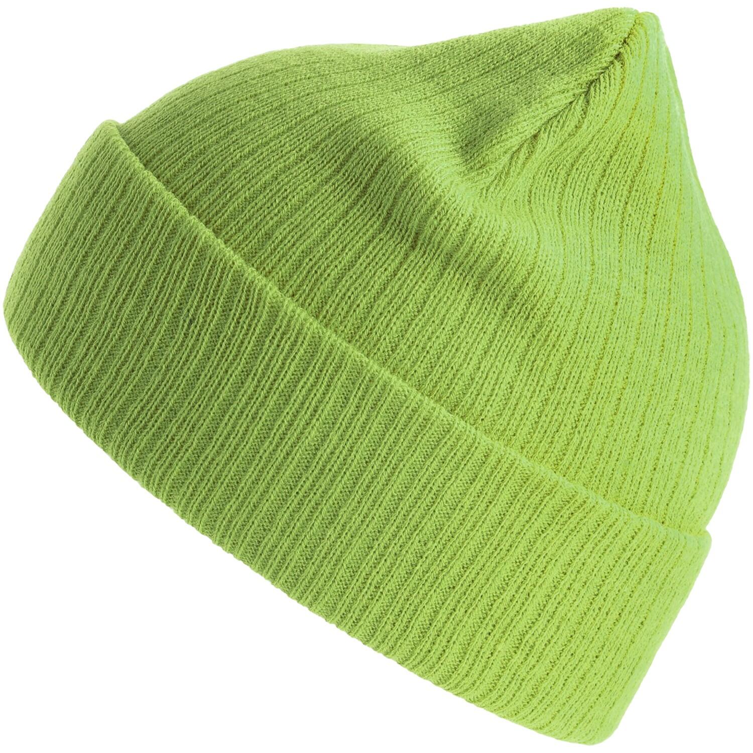 ATLANTIS Unisex Adult Rio Ribbed Recycled Beanie (Acid Green)