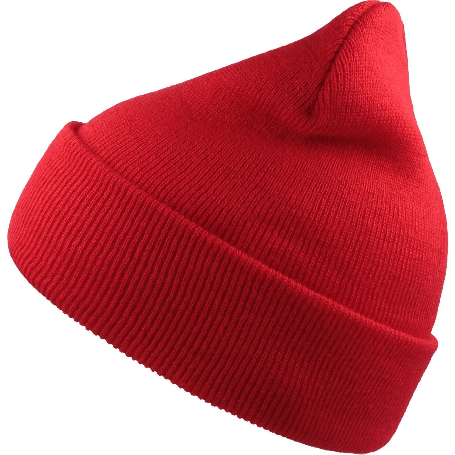 ATLANTIS Unisex Adult Wind Recycled Cuffed Beanie (Red)