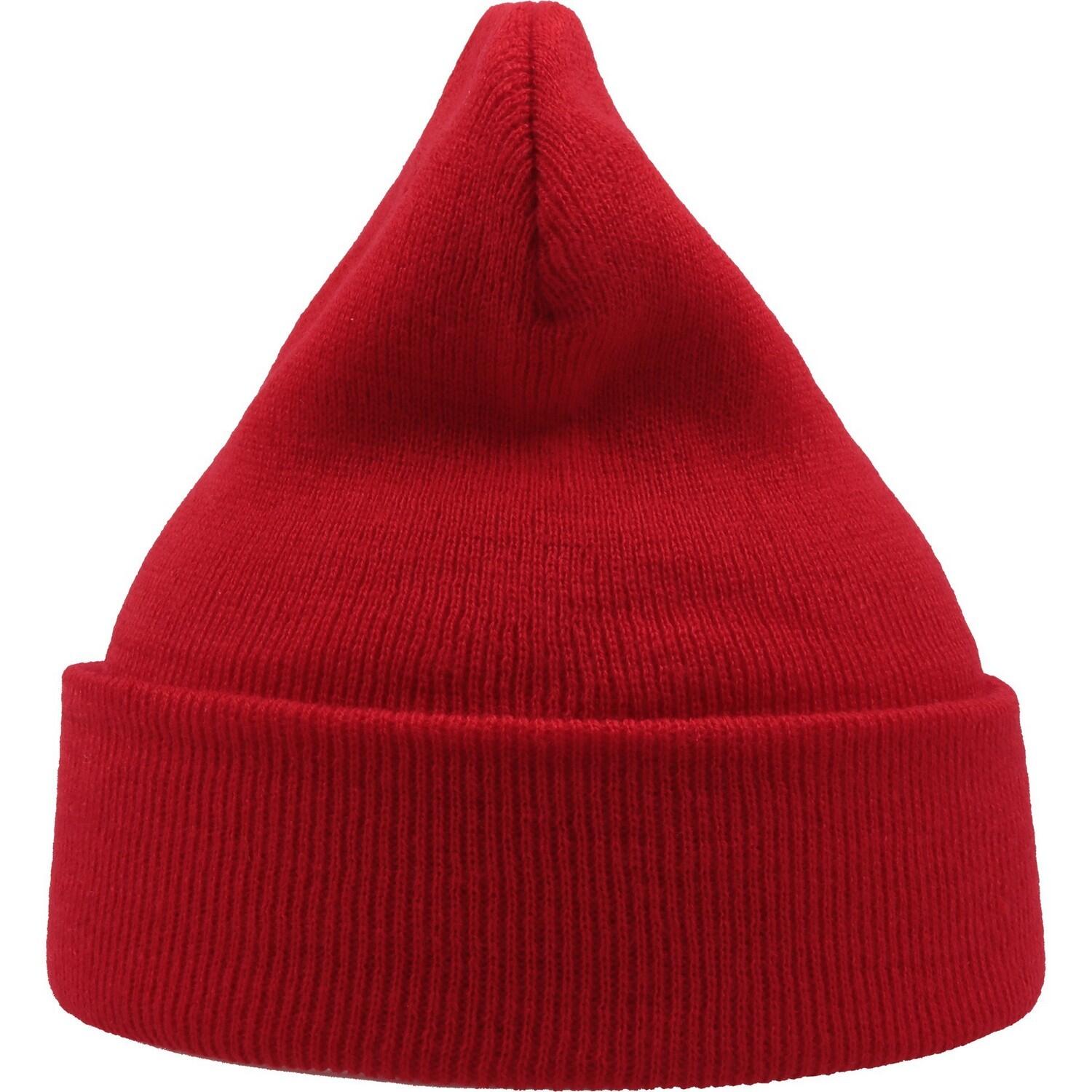 Unisex Adult Wind Recycled Cuffed Beanie (Red) 2/3