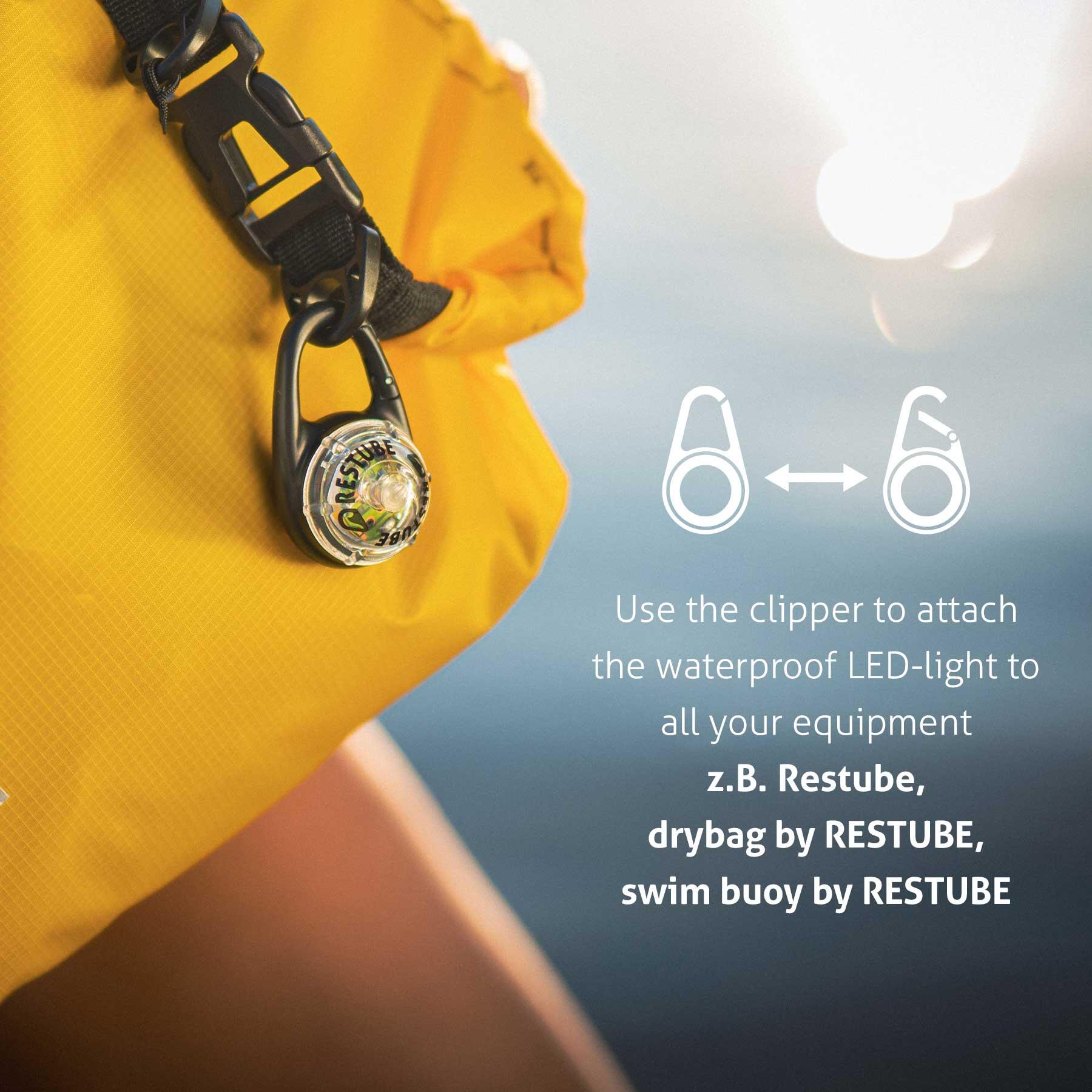Luce LED impermeabile di RESTUBE | Aggiunta alla boa da nuoto 6/6