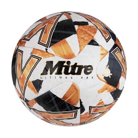 Ultimax Pro" Fußball 2024 Damen und Herren Weiß/Schwarz/Orange