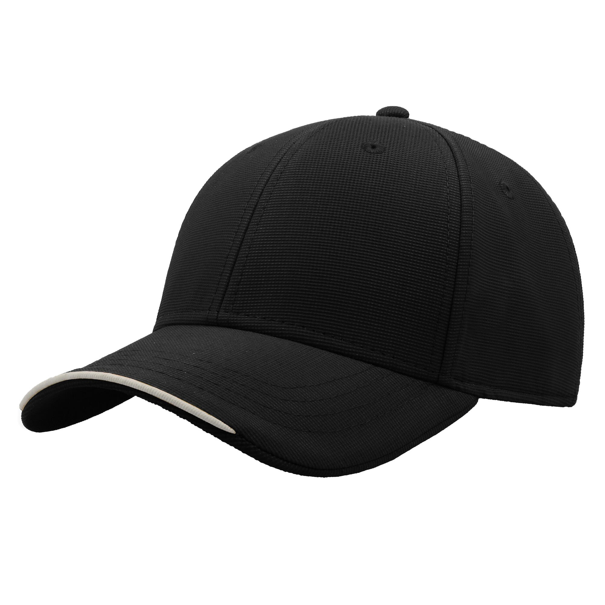 "Estoril" BaseballMütze recyceltes Material Damen Schwarz 3/4