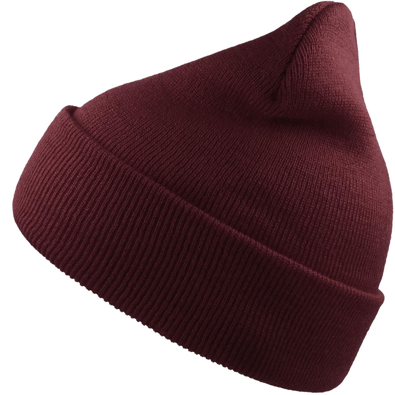 ATLANTIS Unisex Adult Wind Recycled Cuffed Beanie (Burgundy)
