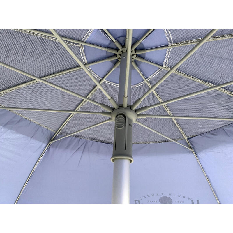Umbrelă plajă Maui & Sons UltraLight 190 cm rabatabilă, UPF+50, husă inclusă