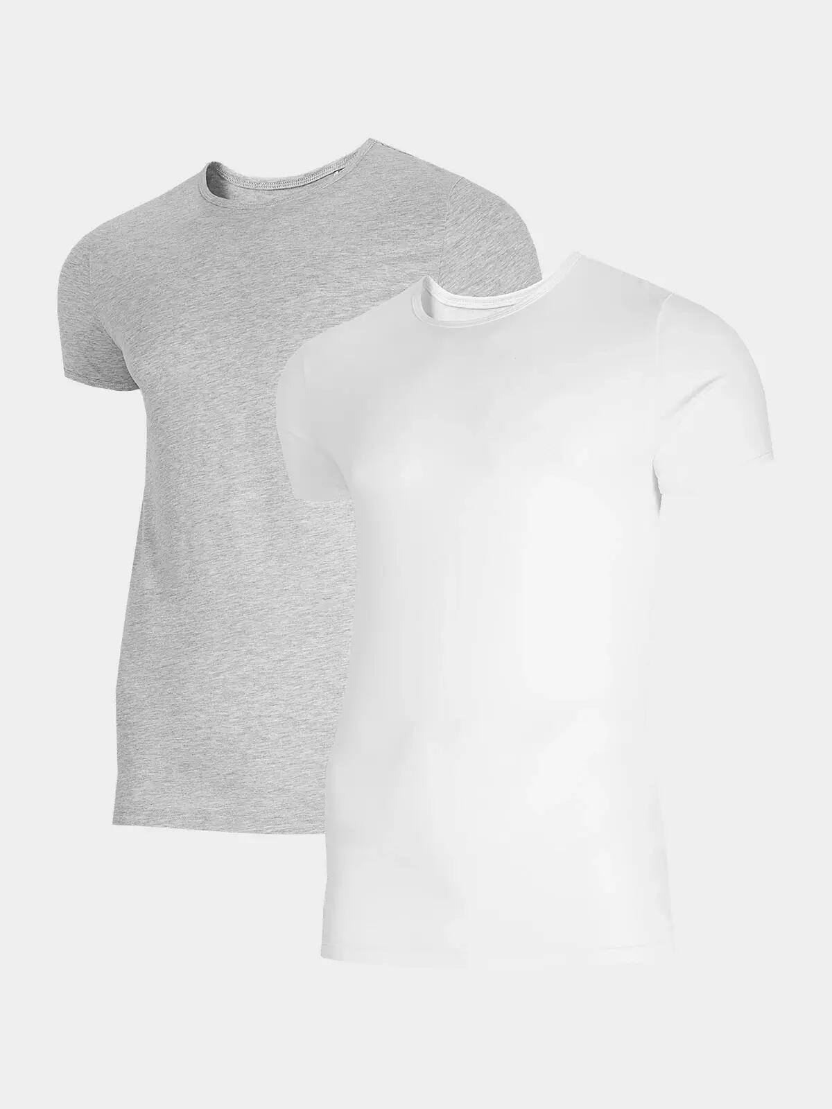 Tricou barbati Slim 4F (set 2 bucati), Negru, XXL 4/6