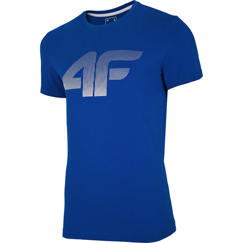 Tricou regular bărbați cu imprimeu, 100% bumbac, guler rotund, M