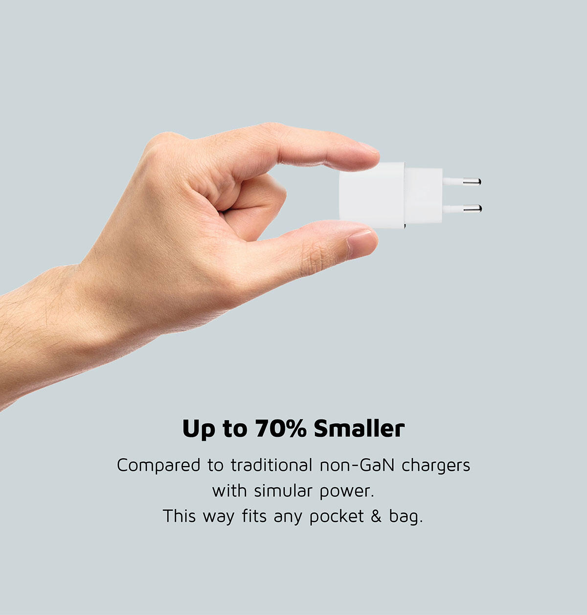 Xtorm 20W GaN2 Ultra Chargeur Mural - 1 x USB-C et 1 x USB-A 7/7