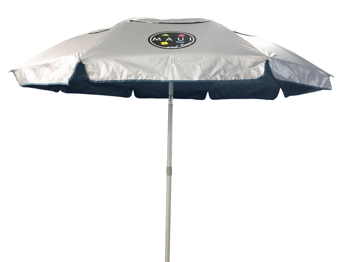 Umbrelă plajă Maui & Sons 190 cm UltraLight UPF 50+ Bleumarin