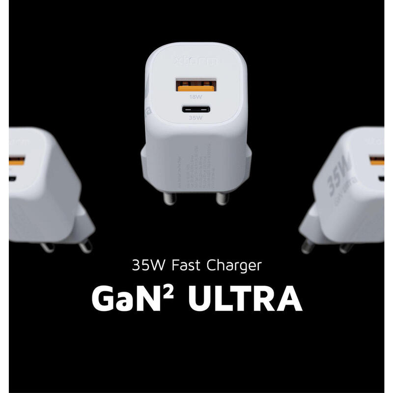 Xtorm 35W GaN2 Ultra Chargeur Mural - 1 x USB-C et 1 x USB-A