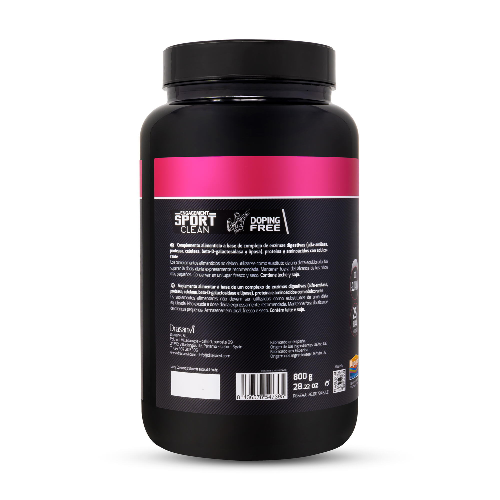 Whey Protein Isolate Sport Live - Yogur Fresa - 800Gr 3/6