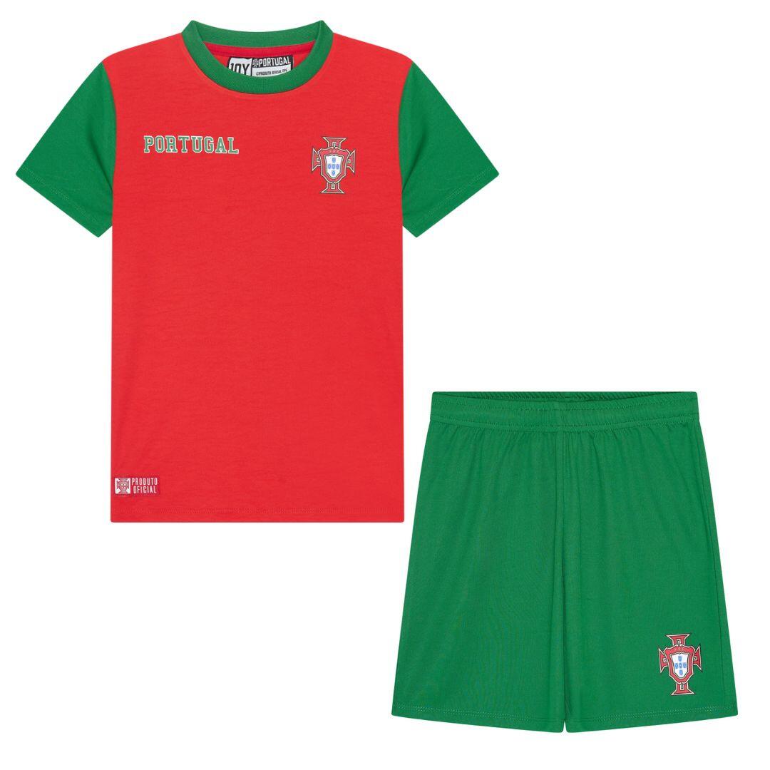 Fpf - Maillot De Football Du Portugal Enfants - Maillot Manches Courtes - Rouge|vert - 4 À 6 Ans - Decathlon