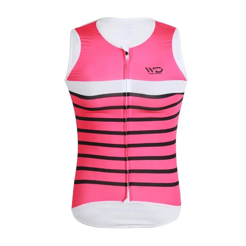 Maillot de cyclisme femme MARINA rose 1/5