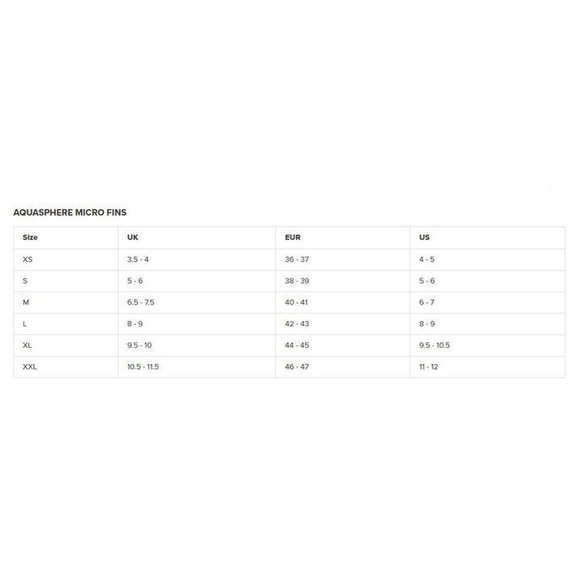 Barbatanas de natação Aquasphere Microfin