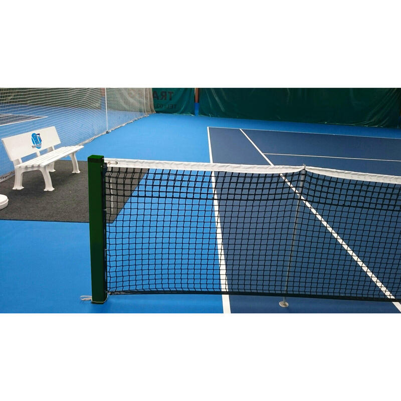 Paire de poteaux de tennis carrés en aluminium vert