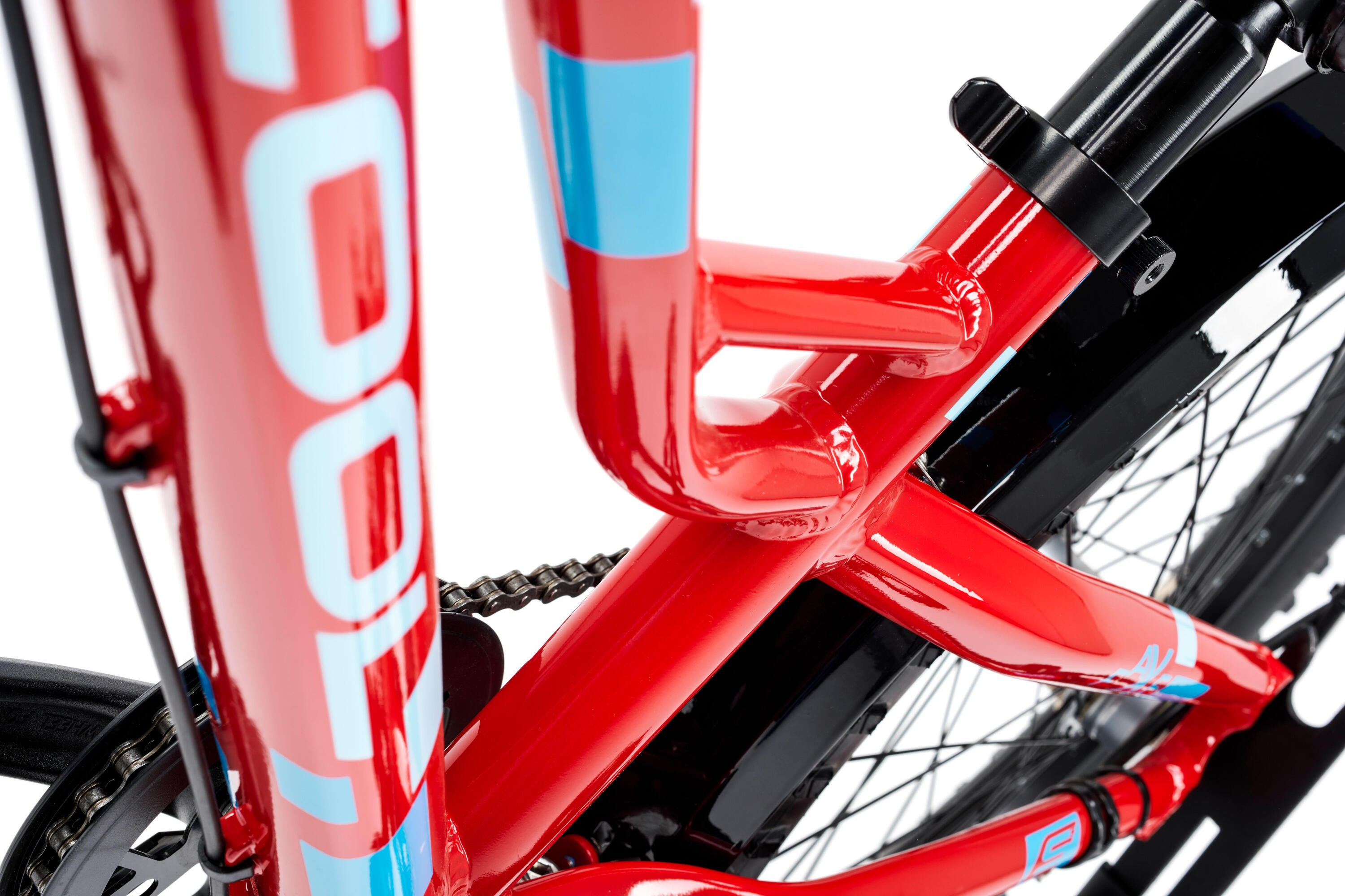 Vélo  Fahrrad  faXe Disc 20-3S Nexus  rouge, light blue 2/3