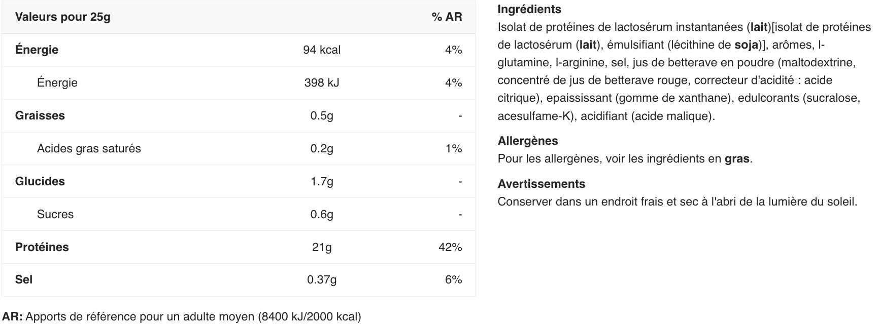 Whey isolate - 100% Whey Isolate - Fraise 2/5
