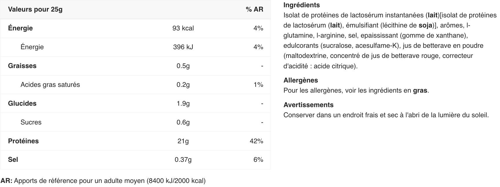 Whey isolate - 100% Whey Isolate - Fraise Chocolat Blanc 2/5