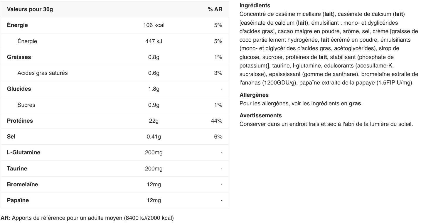 Caseïne Complex - 2,35 kg Belgische chocolade Scitec Nutrition 2/5
