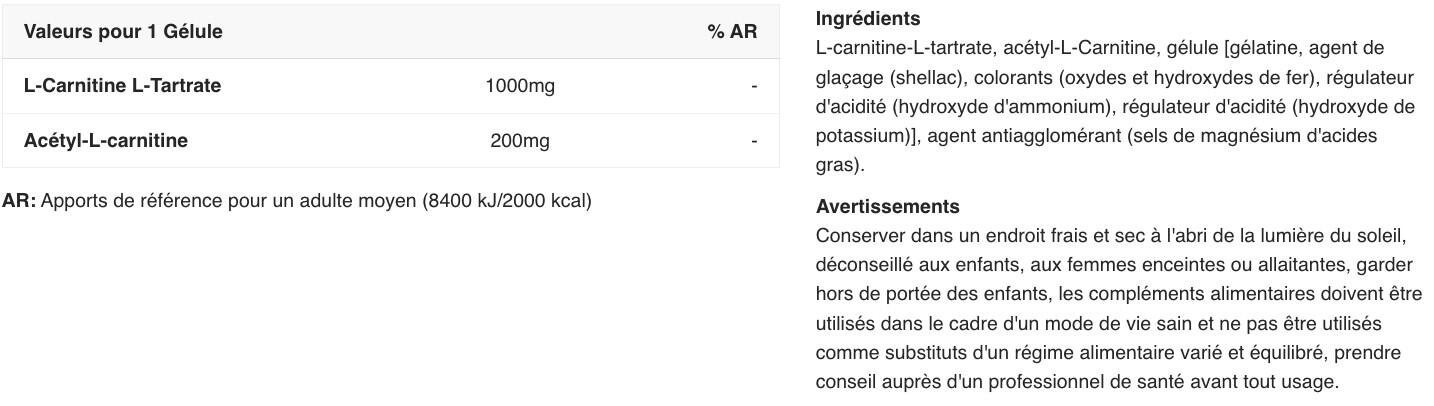 L-Carnitine - Carni Complex - 60 Gélules 2/5