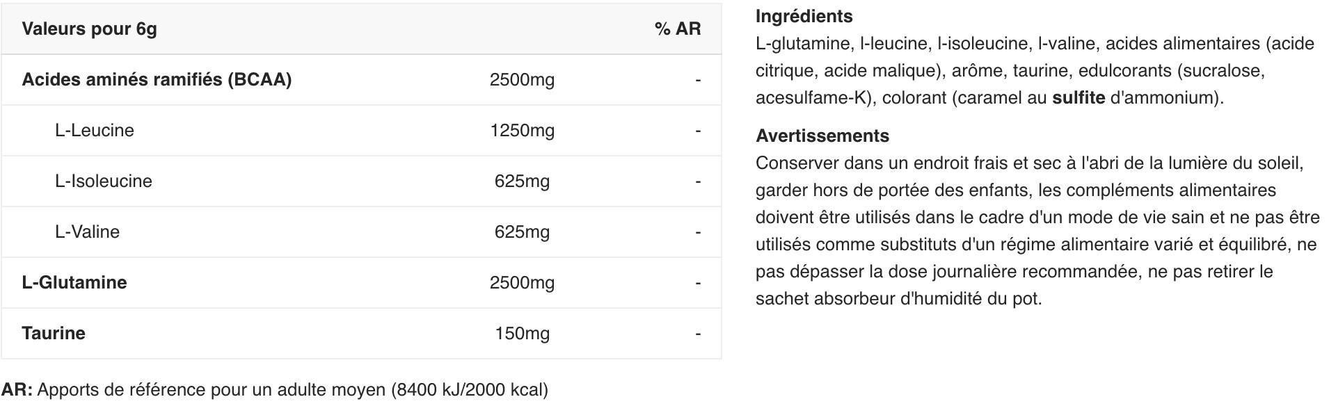 BCAA/Glutammina - BCAA + Glutamine Xpress - Mela 2/3