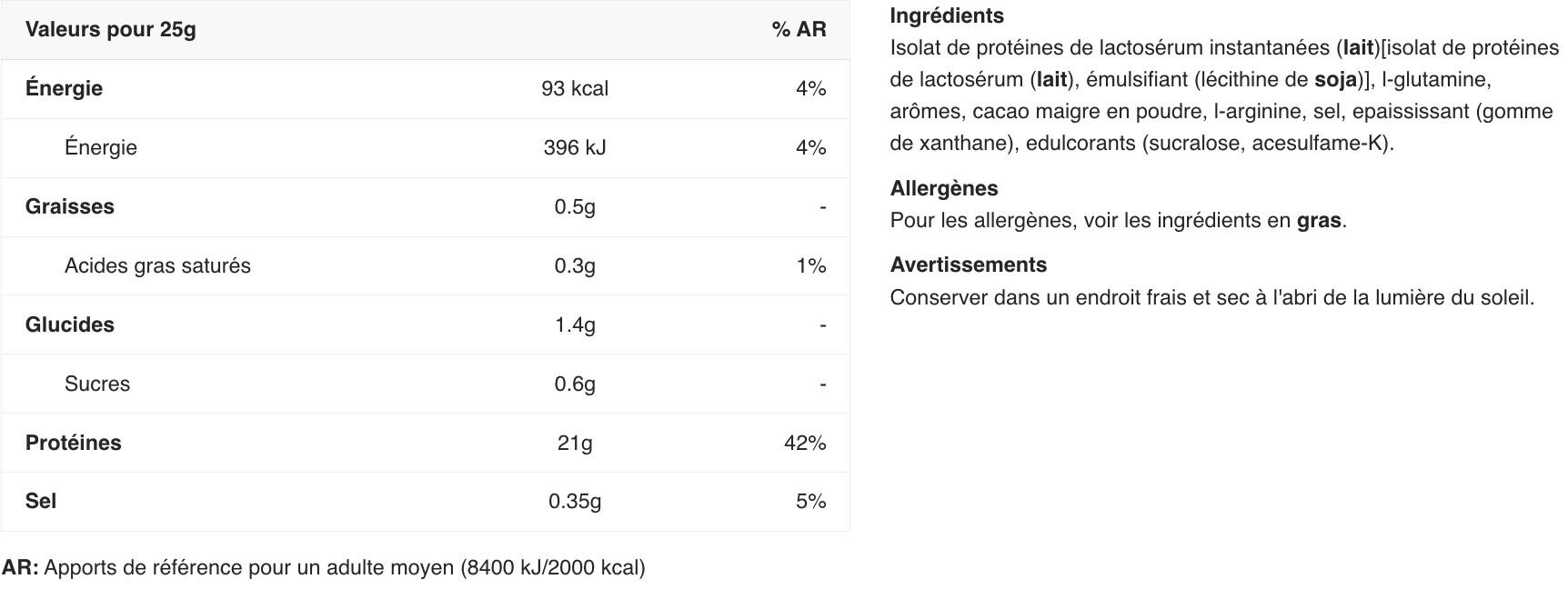 Whey isolate - 100% Whey Isolate - Chocolat Noisette 2/3