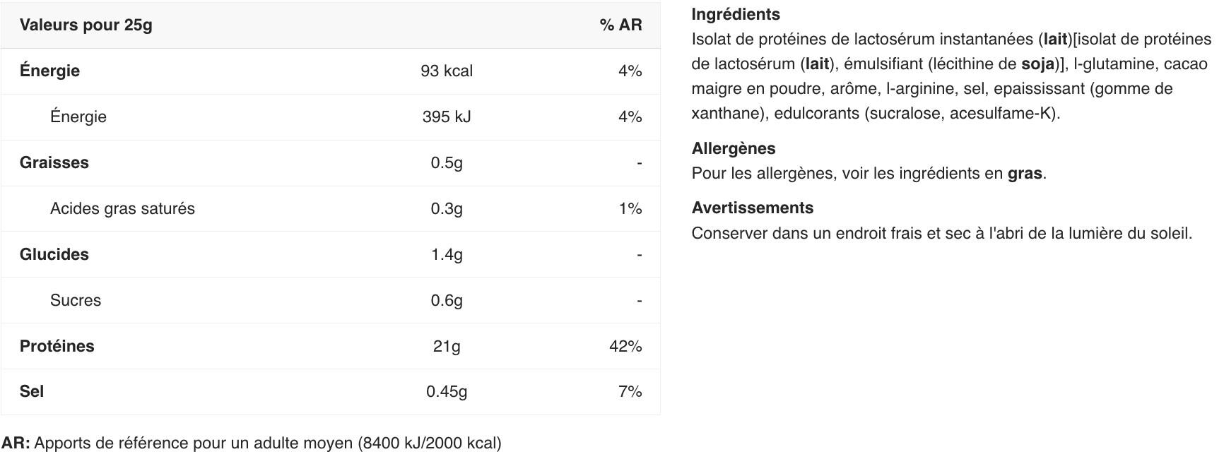 Whey Isolate (aislado) - Whey Isolate (700gr) - Chocolate 2/5