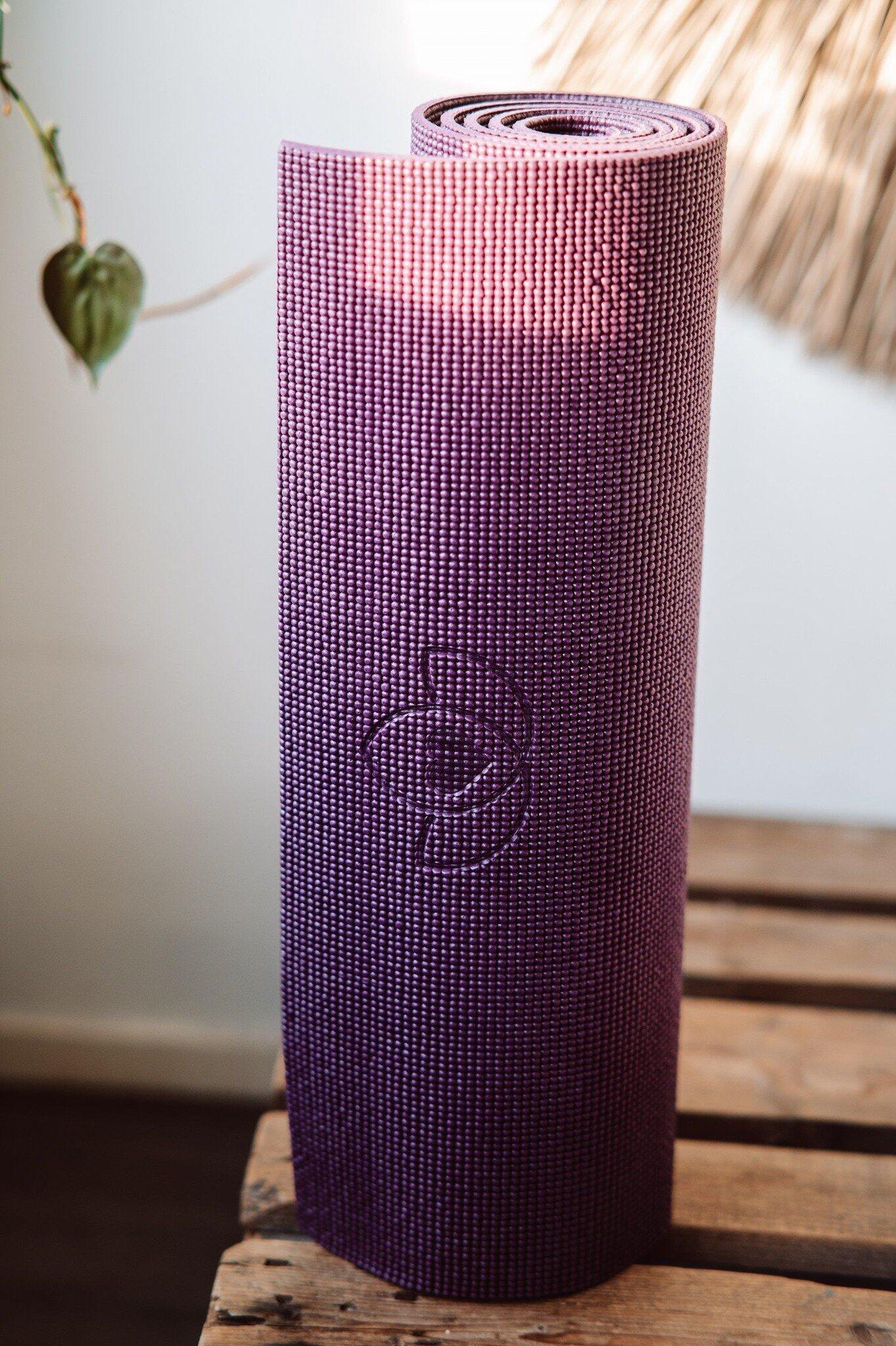 Lotus Yogamat sticky extra dik donkerpaars 4/5