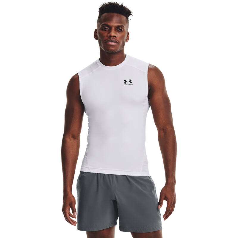 Maillot de corps Under Armour Hg Armour Comp Sl, Blanc, Hommes