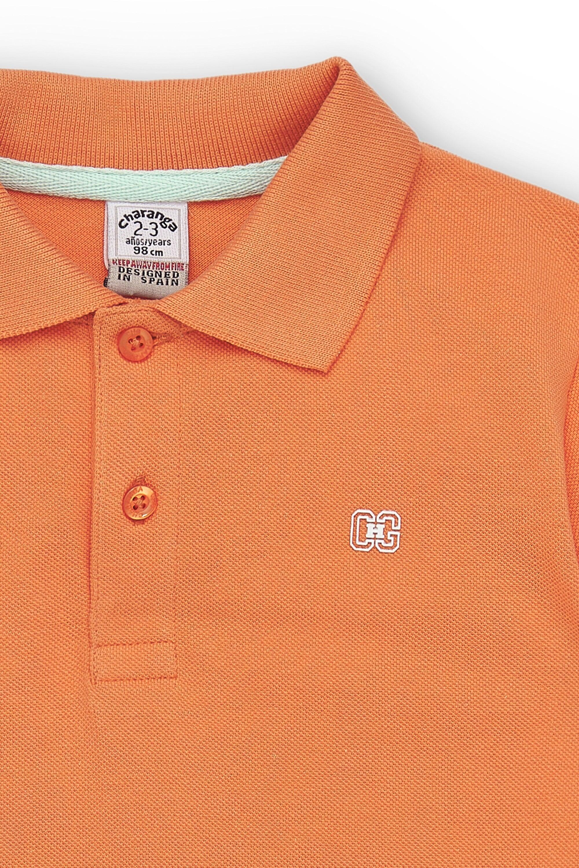 Camisa polo laranja para 5/5