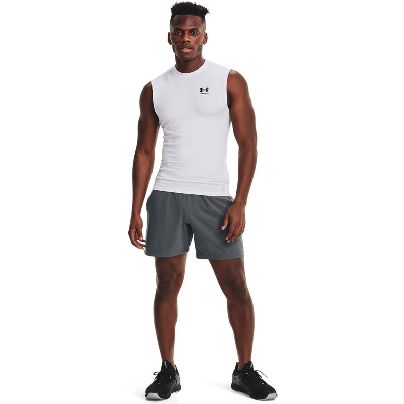 Maillot de corps Under Armour Hg Armour Comp Sl, Blanc, Hommes