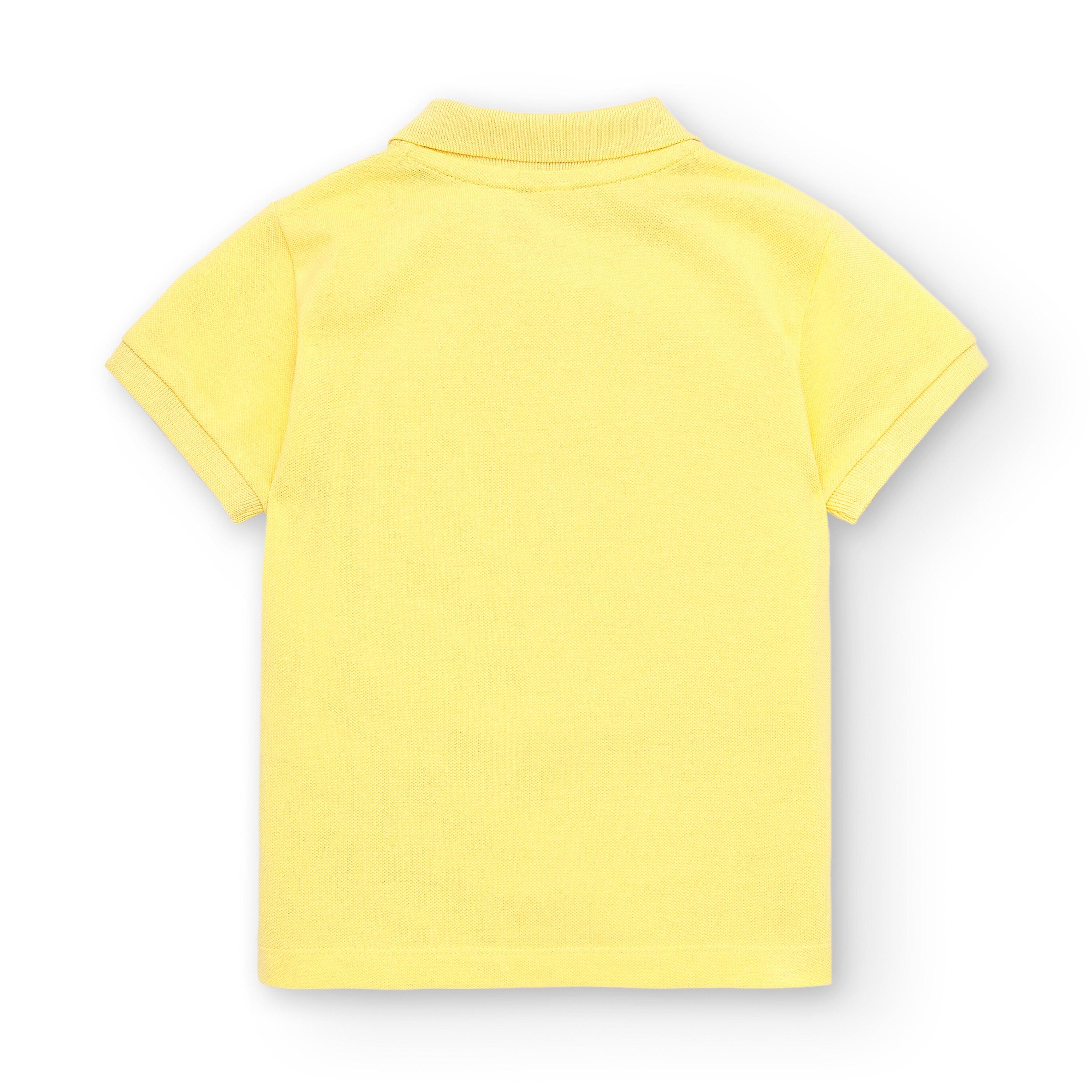 Polo niño amarillo piqué 4/5