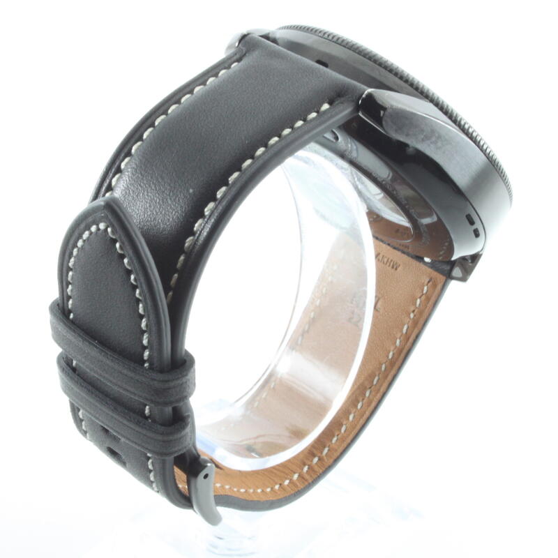 Refurbished - Samsung Watch3 45mm 4GB Zwart Wifi+4G Leren Band R845F - Redelijk