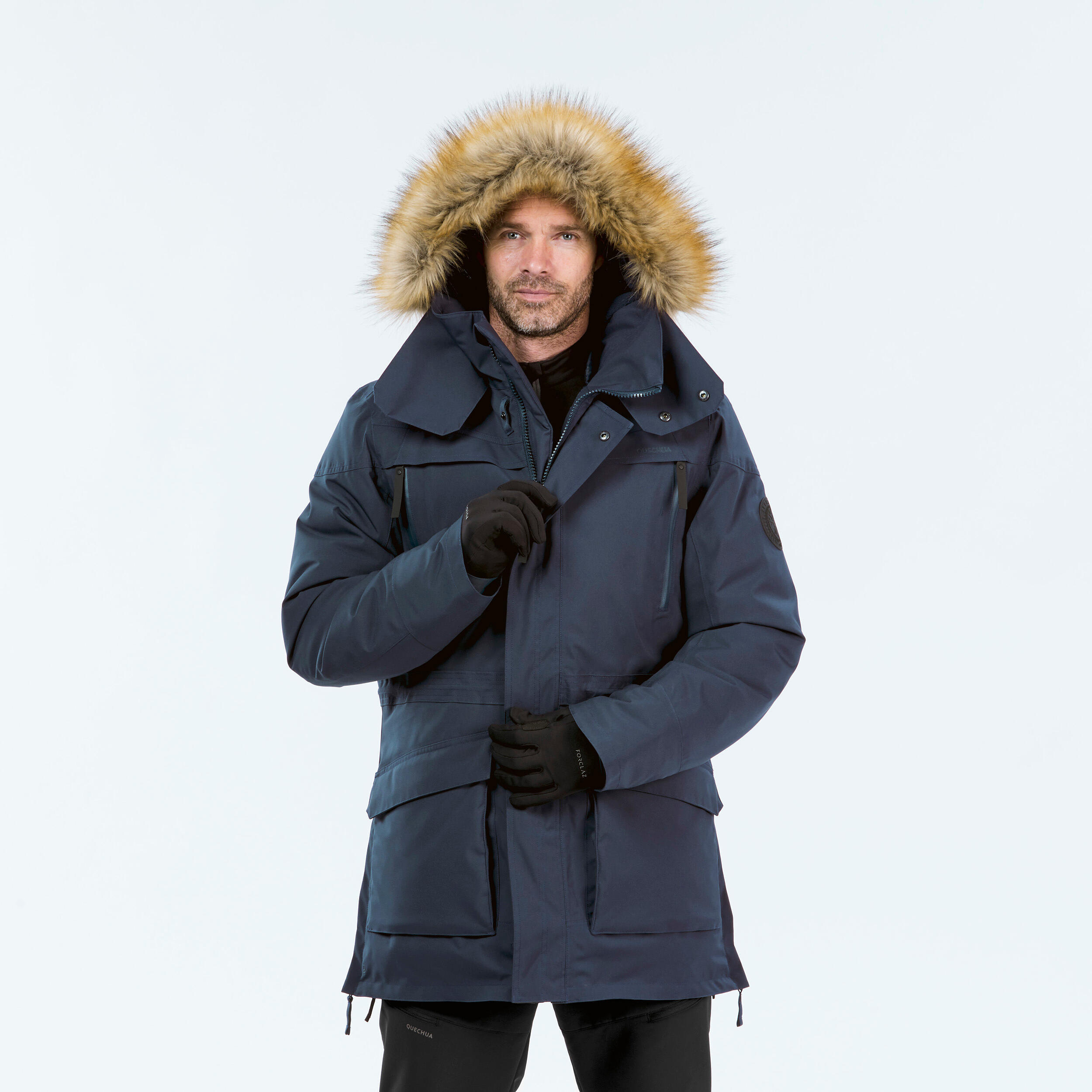 Tweedehands - Waterdichte wandelparka voor heren -20°C NH900 blauw - REDELIJK 1/5