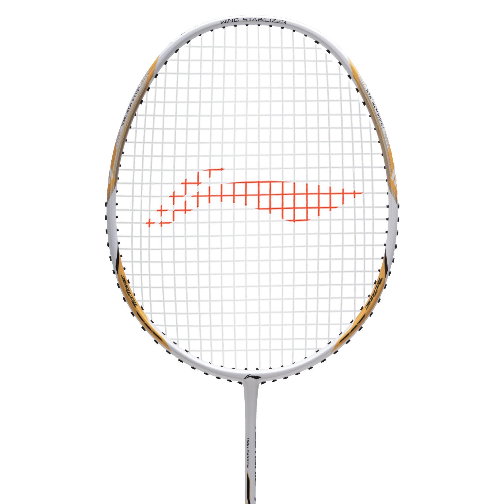 Tectonic 1 S Unstrung Badminton Racket (White/Black/Copper)
