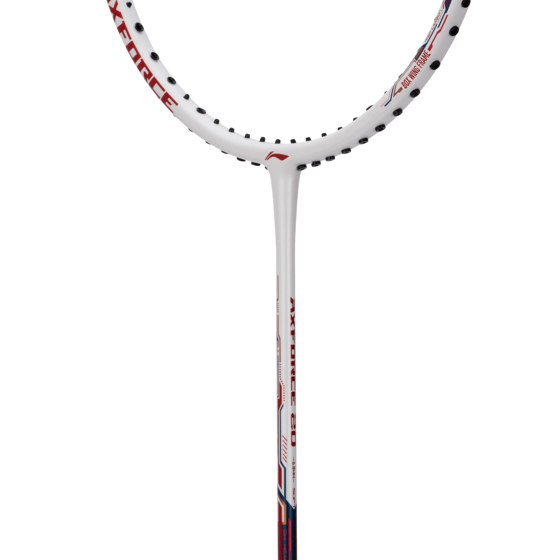 Axforce 20 R Series Unstrung Badminton Racket (White/Charcoal)