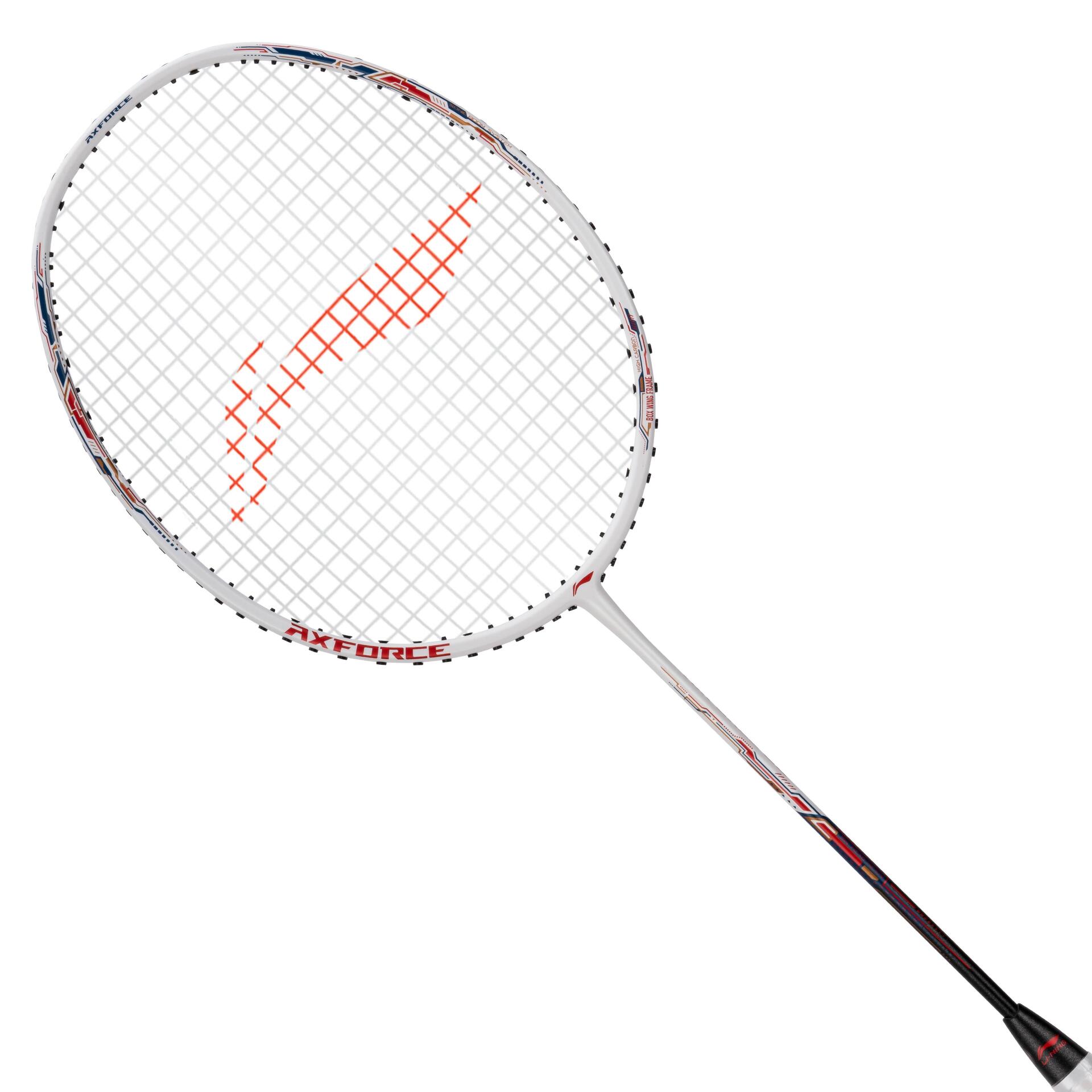 Axforce 20 R Series Unstrung Badminton Racket (White/Charcoal)