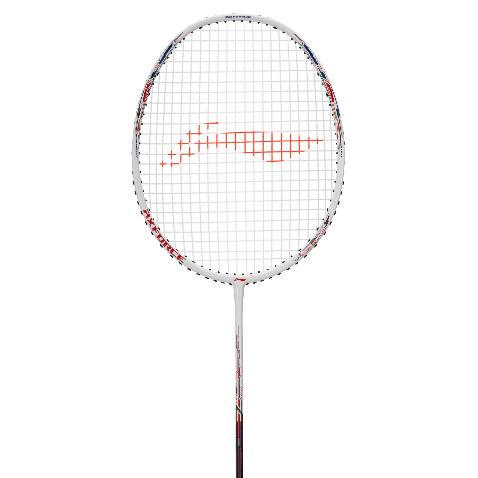 Axforce 20 R Series Unstrung Badminton Racket (White/Charcoal)