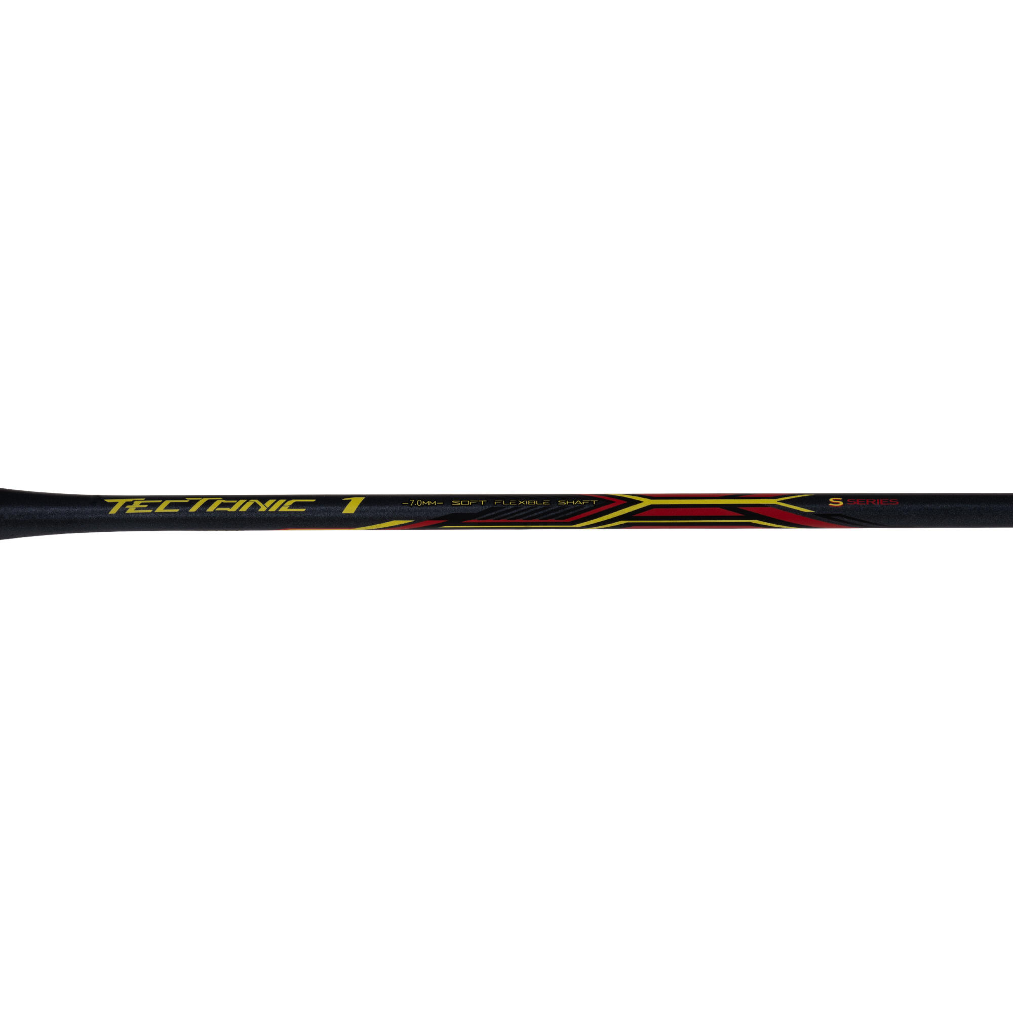 Tectonic 1 S Unstrung Badminton Racket (DK Grey/Red/Lime)