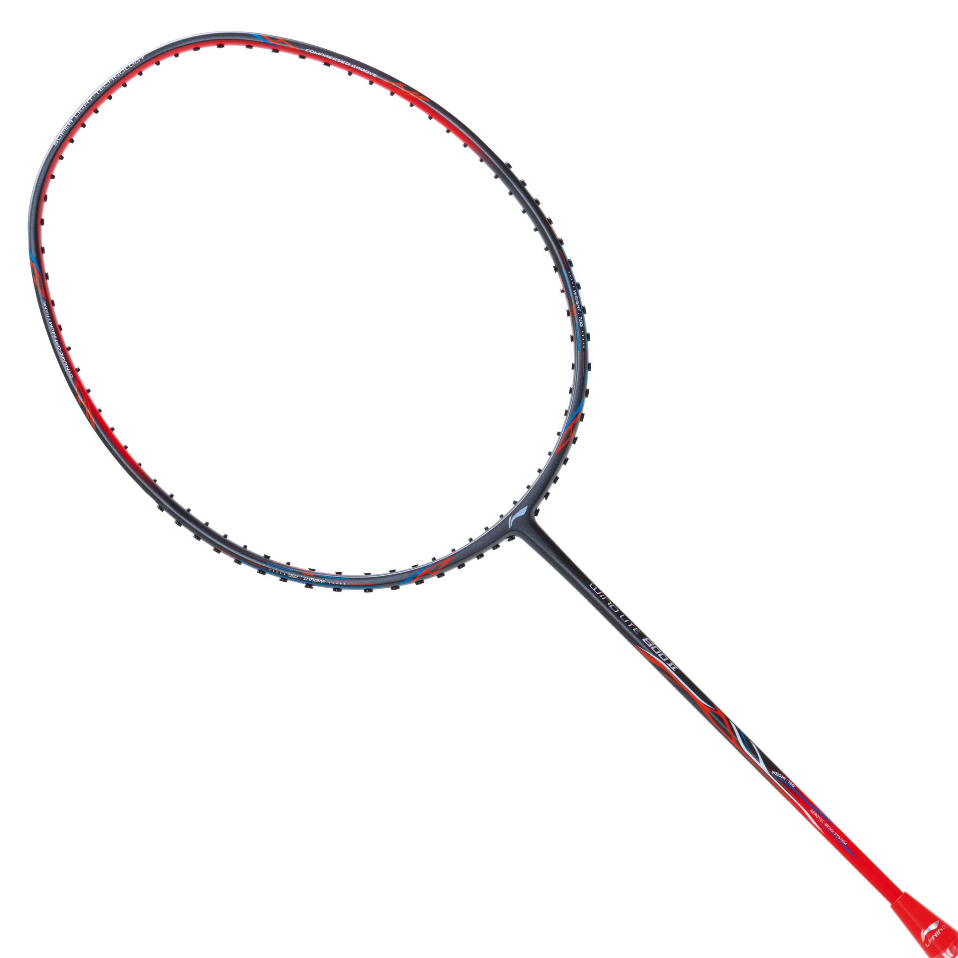 WIND LITE 800 II Unstrung Badminton Racket (DK Grey/Red)
