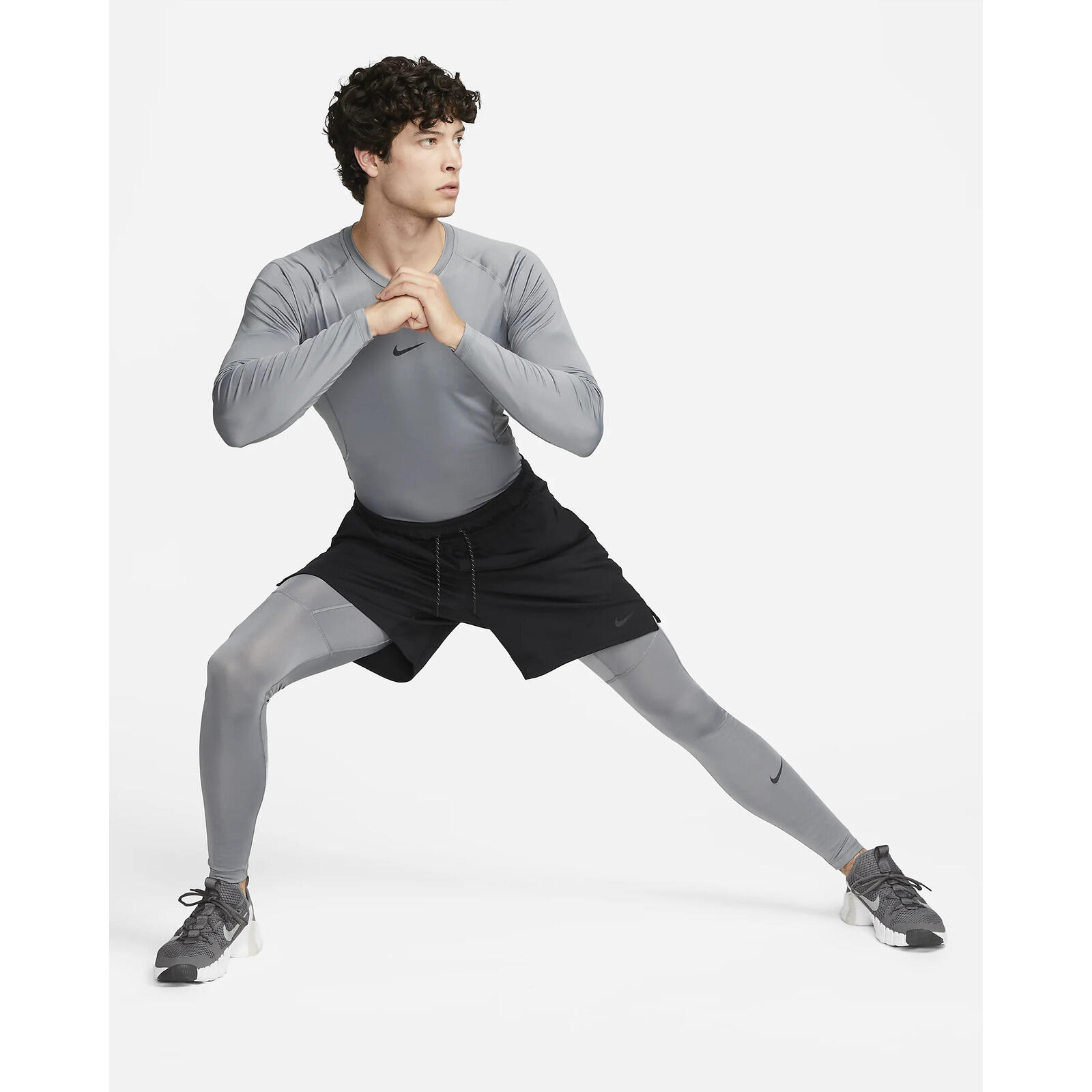 Pantalones Nike Dri-FIT Fitness Tights, Gris, Hombre 5/5