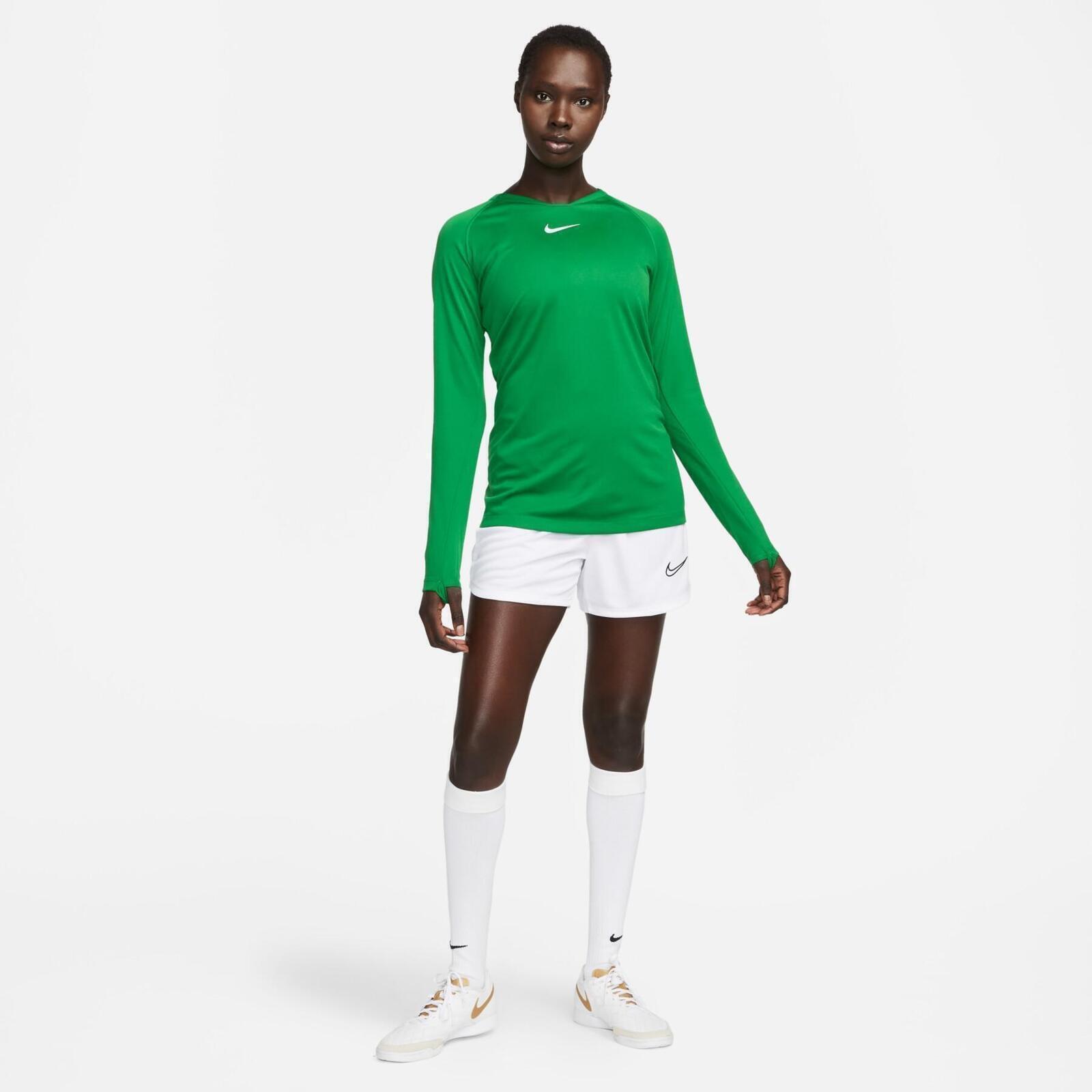Maglie maniche lunghe da calcio donna nike verde 3/5