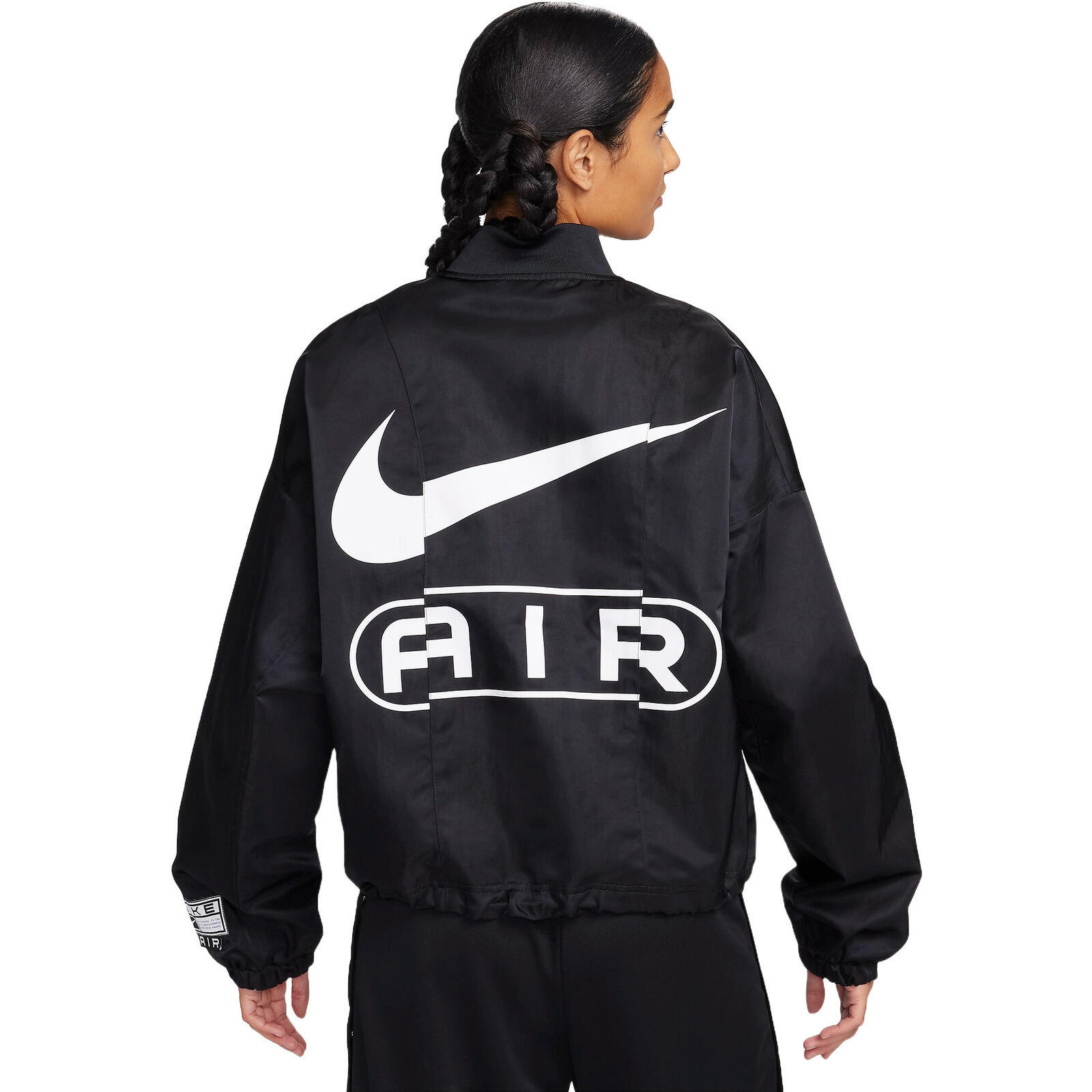 Veste Nike Air Oversized Woven Bomber Jacket Noir Femmes NIKE Decathlon