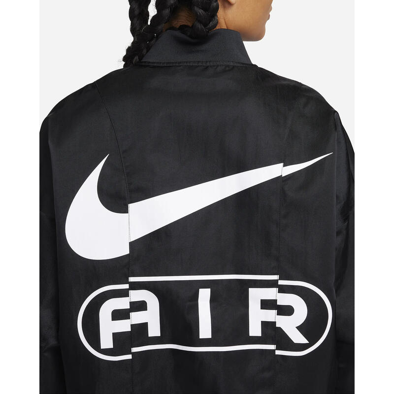 Geaca femei Nike Air Oversized Woven Bomber Jacket, Negru