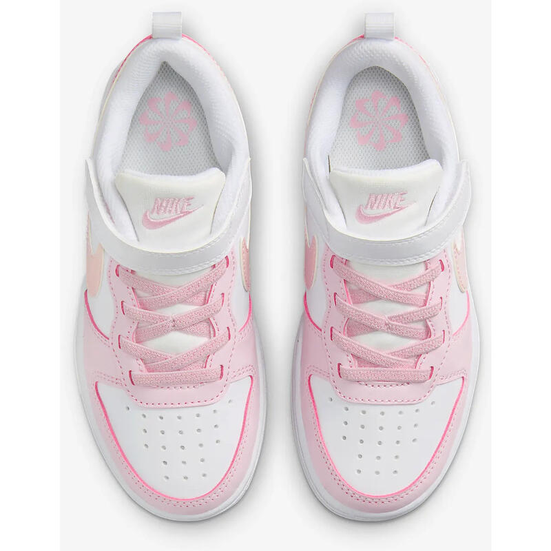 Pantofi sport copii Nike Court Borough Low Recraft, Alb