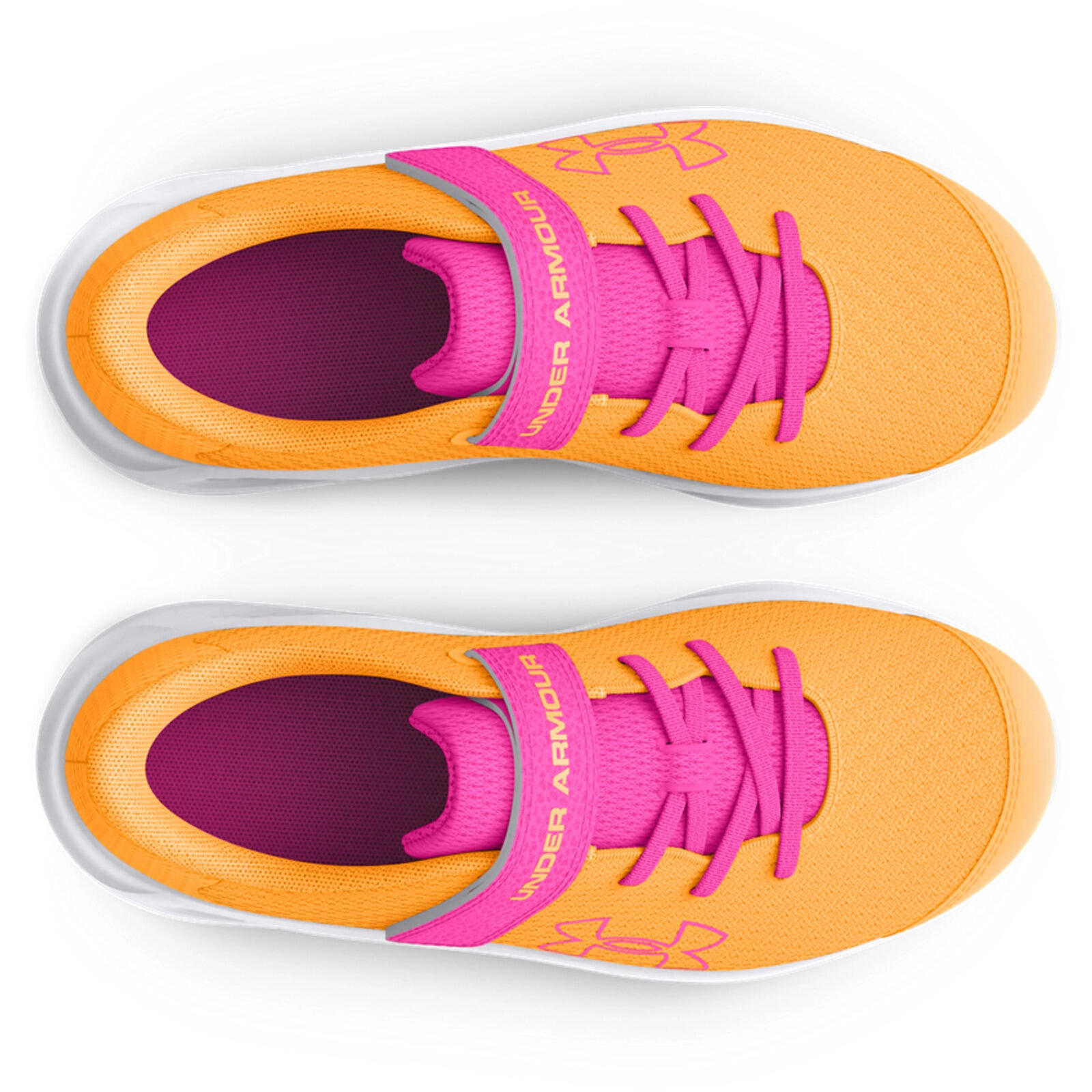 Scarpe da ginnastica Under Armour Gps Pursuit 3 Bl Ac, Arancia, Bambini 2/7