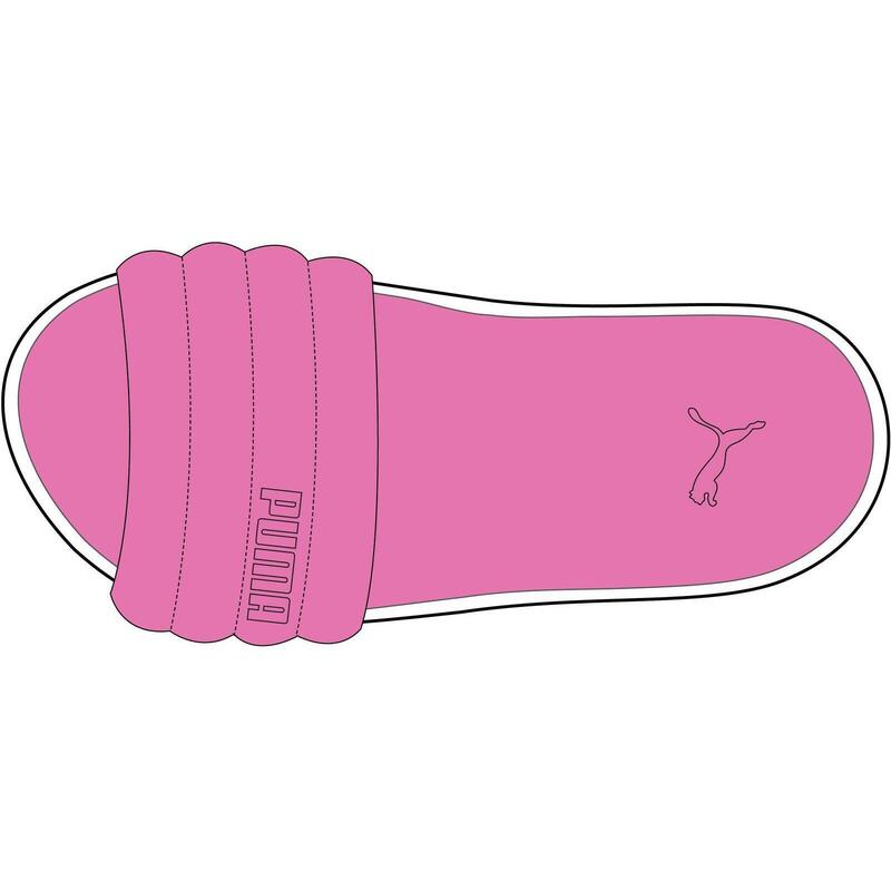 Slapi femei Puma Karmen Slide Puffy, Roz