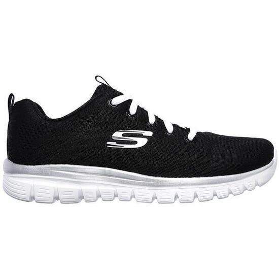 Zapatillas Skechers Get Connected, Negro, Mujer