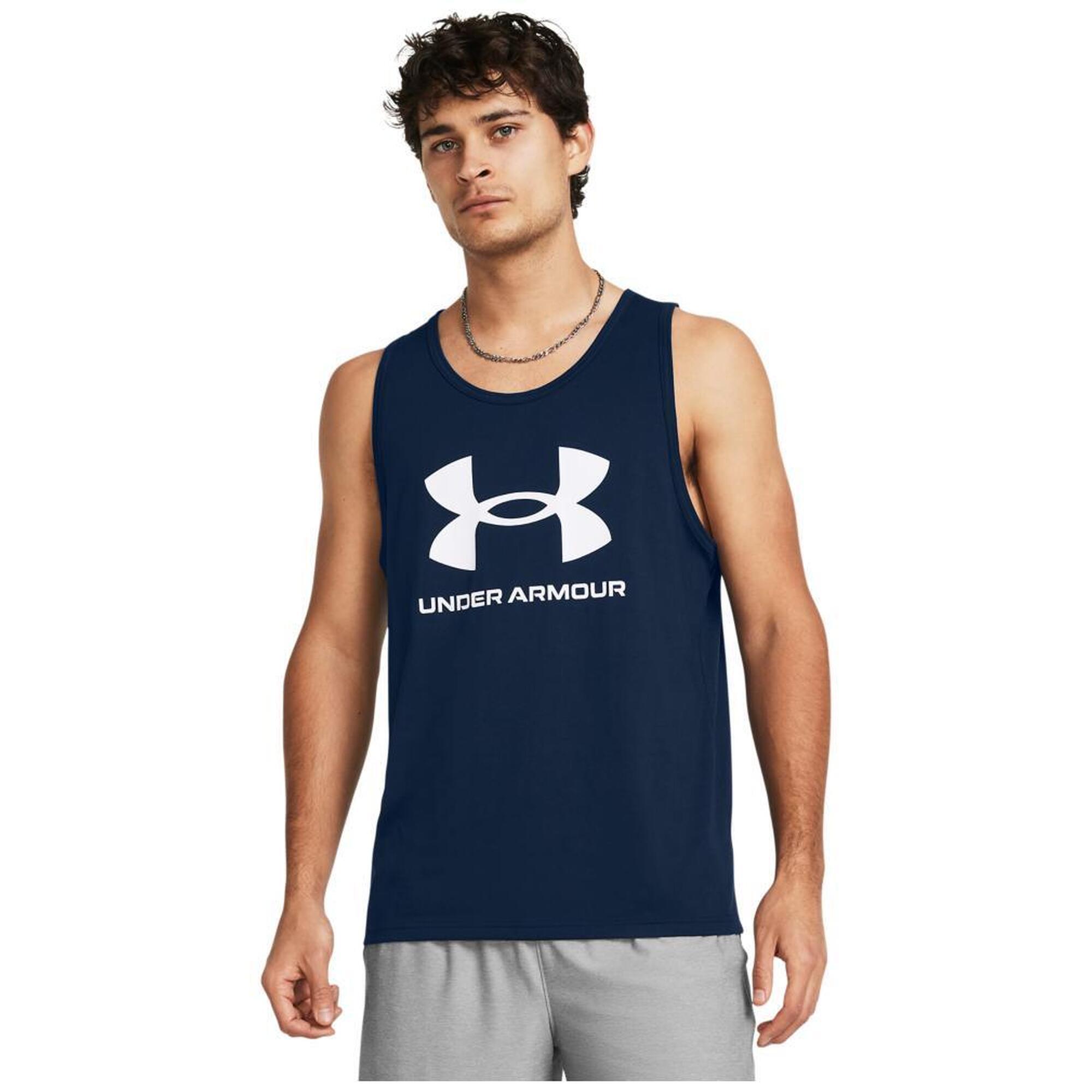 Trikó Under Armour Sportstyle Logo Tank, Kék, Férfiak