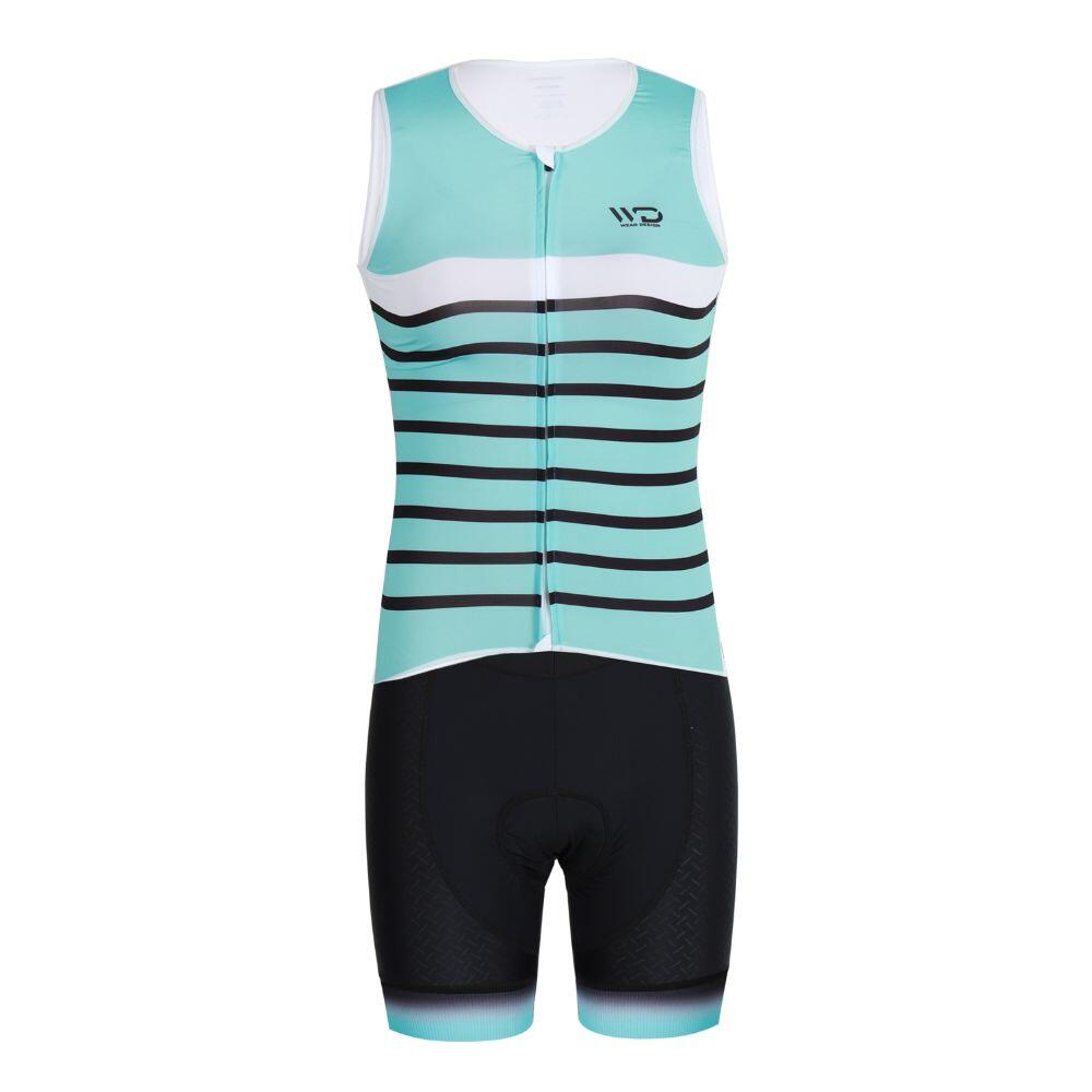 Culotte ciclismo mujer MARINA negro/verde 6/7