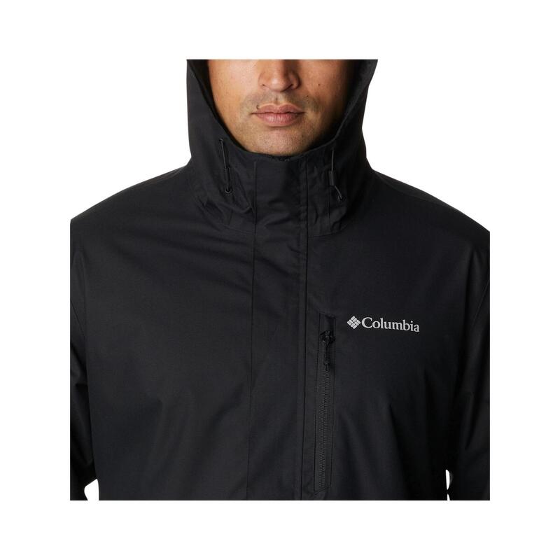 Regenmantel Hikebound Jacket Herren - Schwarz